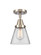 Caden One Light Flush Mount in Brushed Satin Nickel (405|447-1C-SN-G62)