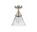 Caden One Light Semi-Flush Mount in Brushed Satin Nickel (405|447-1C-SN-G42)