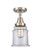 Caden LED Semi-Flush Mount in Brushed Satin Nickel (405|447-1C-SN-G182-LED)