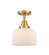 Caden LED Semi-Flush Mount in Satin Gold (405|447-1C-SG-G71-LED)