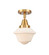 Caden LED Semi-Flush Mount in Satin Gold (405|447-1C-SG-G531-LED)
