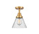 Caden LED Semi-Flush Mount in Satin Gold (405|447-1C-SG-G44-LED)