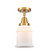 Caden LED Semi-Flush Mount in Satin Gold (405|447-1C-SG-G181-LED)