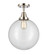 Caden LED Semi-Flush Mount in Polished Nickel (405|447-1C-PN-G202-12-LED)