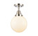 Caden LED Semi-Flush Mount in Polished Nickel (405|447-1C-PN-G201-8-LED)