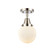 Caden One Light Flush Mount in Polished Nickel (405|447-1C-PN-G201-6)