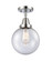 Caden LED Semi-Flush Mount in Polished Chrome (405|447-1C-PC-G204-8-LED)