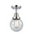 Caden One Light Semi-Flush Mount in Polished Chrome (405|447-1C-PC-G204-6)