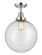 Caden One Light Flush Mount in Polished Chrome (405|447-1C-PC-G204-12)