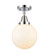 Caden LED Semi-Flush Mount in Polished Chrome (405|447-1C-PC-G201-8-LED)