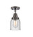 Caden One Light Semi-Flush Mount in Oil Rubbed Bronze (405|447-1C-OB-G54)