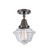 Caden LED Semi-Flush Mount in Oil Rubbed Bronze (405|447-1C-OB-G532-LED)
