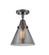 Caden One Light Semi-Flush Mount in Oil Rubbed Bronze (405|447-1C-OB-G43)