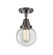Caden LED Semi-Flush Mount in Oil Rubbed Bronze (405|447-1C-OB-G202-6-LED)