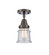 Caden LED Semi-Flush Mount in Oil Rubbed Bronze (405|447-1C-OB-G184S-LED)
