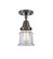 Caden One Light Semi-Flush Mount in Oil Rubbed Bronze (405|447-1C-OB-G182S)