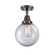 Caden One Light Semi-Flush Mount in Matte Black (405|447-1C-BK-G202-8)
