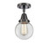 Caden One Light Semi-Flush Mount in Matte Black (405|447-1C-BK-G202-6)