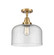 Caden One Light Semi-Flush Mount in Brushed Brass (405|447-1C-BB-G74-L)