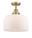 Caden LED Flush Mount in Brushed Brass (405|447-1C-BB-G71-L-LED)