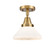 Caden One Light Flush Mount in Brushed Brass (405|447-1C-BB-G4471)