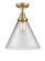 Caden One Light Semi-Flush Mount in Brushed Brass (405|447-1C-BB-G42-L)