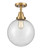 Caden LED Semi-Flush Mount in Brushed Brass (405|447-1C-BB-G204-10-LED)