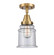 Caden One Light Semi-Flush Mount in Brushed Brass (405|447-1C-BB-G184)