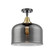 Caden One Light Semi-Flush Mount in Black Antique Brass (405|447-1C-BAB-G73-L)