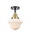 Caden One Light Semi-Flush Mount in Black Antique Brass (405|447-1C-BAB-G531)