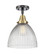 Caden LED Semi-Flush Mount in Black Antique Brass (405|447-1C-BAB-G222-LED)