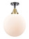 Caden LED Semi-Flush Mount in Black Antique Brass (405|447-1C-BAB-G201-12-LED)