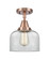 Caden LED Semi-Flush Mount in Antique Copper (405|447-1C-AC-G72-LED)