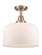 Caden One Light Semi-Flush Mount in Antique Copper (405|447-1C-AC-G71-L)