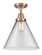 Caden LED Semi-Flush Mount in Antique Copper (405|447-1C-AC-G42-L-LED)