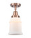 Caden LED Semi-Flush Mount in Antique Copper (405|447-1C-AC-G181-LED)