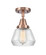 Caden One Light Semi-Flush Mount in Antique Copper (405|447-1C-AC-G172)