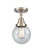 Caden One Light Semi-Flush Mount in Antique Brass (405|447-1C-AB-G201-6)