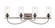 Downtown Urban Four Light Bath Vanity in Matte Black (405|442-4W-BK-SDY)