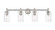 Downtown Urban Four Light Bath Vanity in Satin Nickel (405|434-4W-SN-G434-7CL)