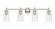 Downtown Urban Four Light Bath Vanity in Polished Nickel (405|434-4W-PN-G434-7SDY)