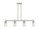 Downtown Urban Four Light Island Pendant in Satin Nickel (405|434-4I-SN-G434-7DE)