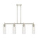 Downtown Urban Four Light Island Pendant in Polished Nickel (405|434-4I-PN-G434-12DE)