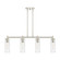 Downtown Urban Four Light Island Pendant in Polished Nickel (405|434-4I-PN-G434-12CL)