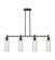 Downtown Urban Four Light Island Pendant in Matte Black (405|434-4I-BK-G434-12DE)