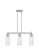 Downtown Urban Three Light Island Pendant in Satin Nickel (405|434-3I-SN-G434-12SDY)