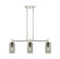 Downtown Urban Three Light Island Pendant in Polished Nickel (405|434-3I-PN-G434-7SM)