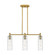 Downtown Urban LED Island Pendant in Brushed Brass (405|434-3I-BB-G434-12DE)