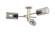 Downtown Urban Three Light Semi-Flush Mount in Polished Nickel (405|434-3F-PN-G434-7SM)
