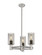 Downtown Urban Three Light Pendant in Satin Nickel (405|434-3CR-SN-G434-7SM)